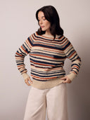 Donegal Blend Pullover mit unterbrochenen Streifen