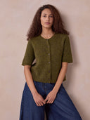 Alpaca Blend Short Sleeve Top