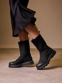 Calf Length Chunky Boots
