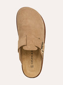 Suede Welt Detail Clogs