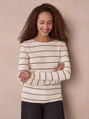 Organic Cotton Striped Long Sleeve Top