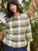Collarless Swing Blouse