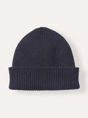 Men's Lambswool Minimal Rib Beanie