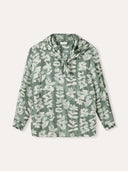 Print Blouse With Triangle Scarf