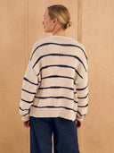Linen Blend Drop Stitch Cardigan
