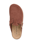 Suede Welt Detail Clogs