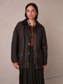 Raglan Sleeve Waxed Cotton Jacket