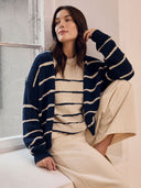 Linen Blend Drop Stitch Cardigan