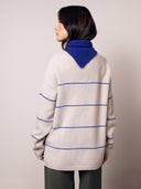Merino Blend Split Hem Slouch Funnel Neck Jumper