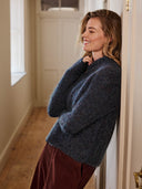 Boucle Funnel Neck Jumper