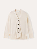 Organic Cotton Blend Drop Shoulder Slouch Cardigan