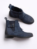Chelsea Boots mit Brogue-Riemendetail