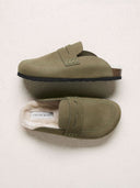 Sheepskin Lined Penny Loafer Clogs
