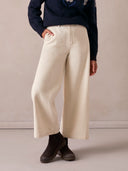 Wide Leg Cropped Denim Jeans