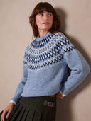 Alpaca Slouch Fair Isle Yoke Jumper