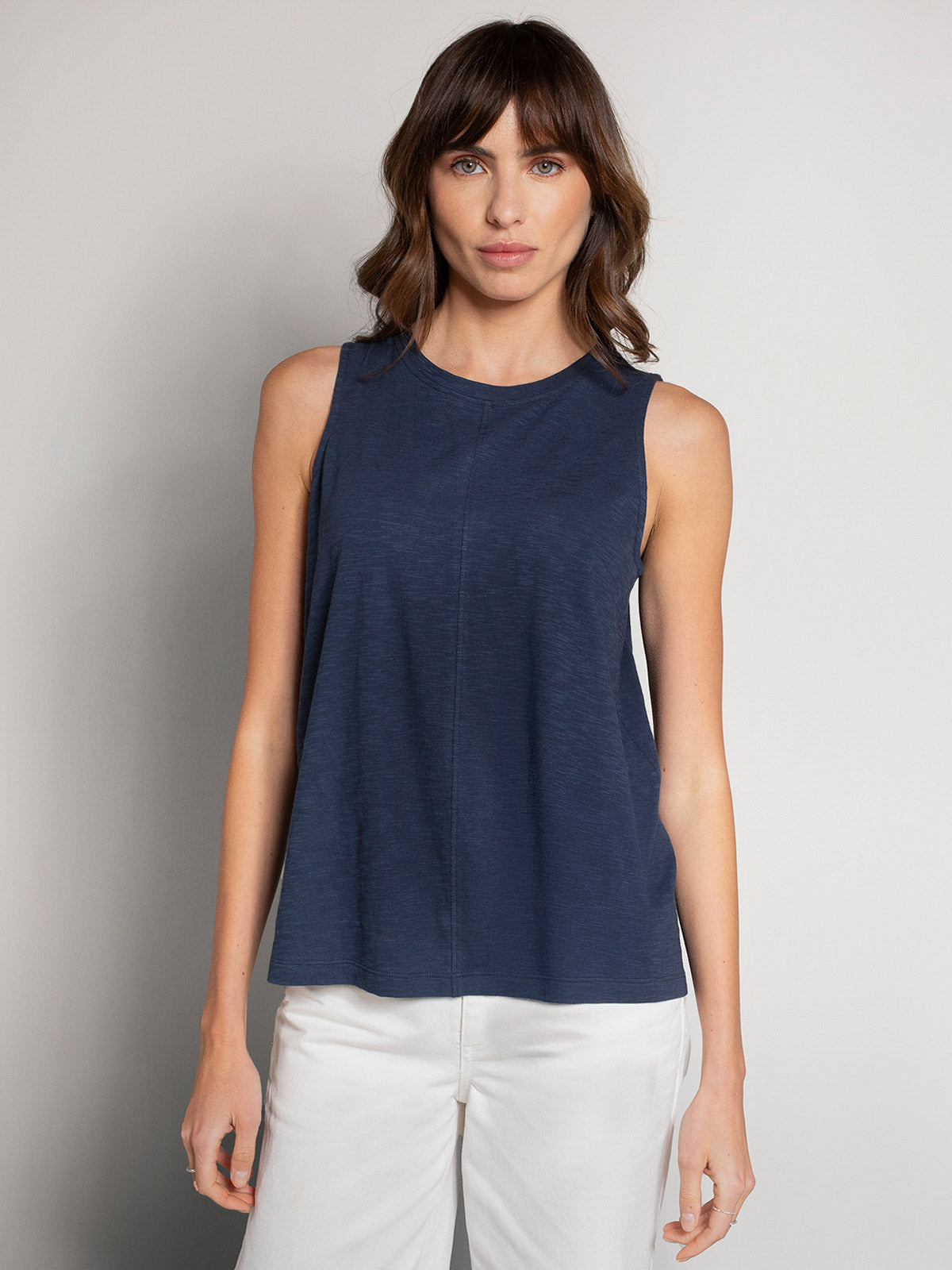 Organic Cotton Pleat Back Tank | Celtic & Co.