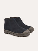 Toe Cap Suede Ankle Boots