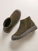 Toe Cap Suede Ankle Boots