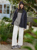 Waxed Cotton Pleat Back Jacket