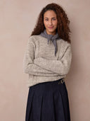 Microstripe Triangle Scarf