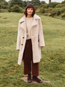 Longline Sheepskin Coat