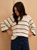 Raglan Crop Sleeve Crew Jumper