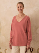 Supersoft Slouch V Neck Jumper