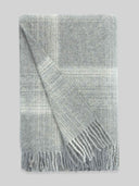 Undyed Wool Tartan Throw