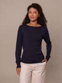 Merino Fine Knit Boat Neck Jumper
