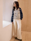 Linen Blend Drop Stitch Cardigan