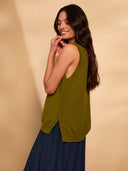 Organic Hemp Supima Cotton Blend Vest Top