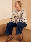 Linen Blend Drop Stitch Cardigan
