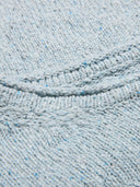 Flecked Cotton Silk Blend Boat Neck Jumper