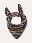 Traditional Fair Isle Triangle Merino Scarf