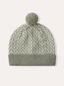 Lambswool Ripple Fair Isle Bobble
