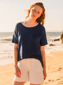 Organic Cotton Drop Shoulder Drape T Shirt