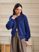 British Wool Ribbed Cardigan