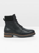 Herren-Schnürstiefel mit Strickbündchen