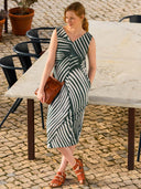 Ärmelloses Midikleid aus Bio-Baumwolle