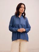Drapey Pop Over Blouse