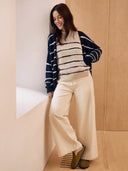 Linen Blend Drop Stitch Cardigan