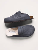 Sheepskin Lined Penny Loafer Clogs