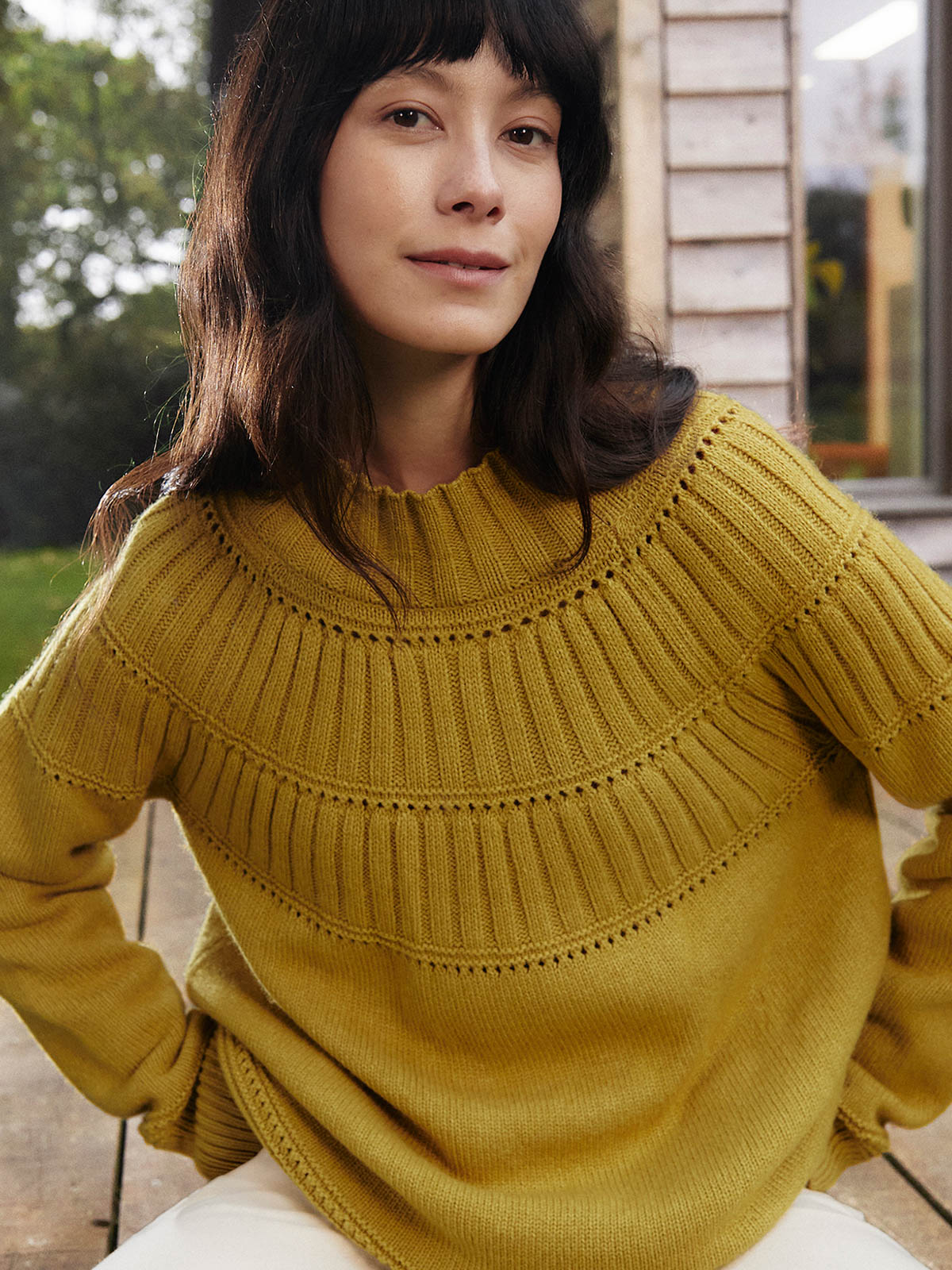 Textured Yoke Jumper | Celtic & Co.