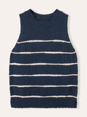 Linen Blend Drop Stitch Vest Top