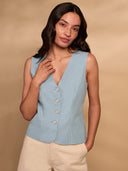 Linen Blend Waistcoat