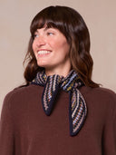 Traditional Fair Isle Triangle Merino Scarf