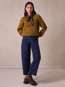 British Wool Rib Cable Jumper