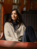 British Wool Moss Stitch Cardigan