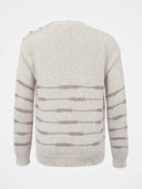 Linen Blend Drop Stitch Breton Jumper