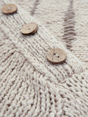 Linen Blend Drop Stitch Breton Jumper